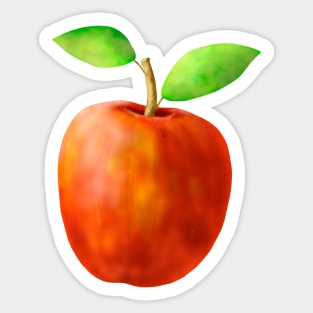 Red apple Sticker